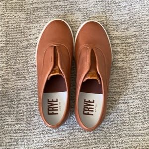 FRYE leather slip on shoes